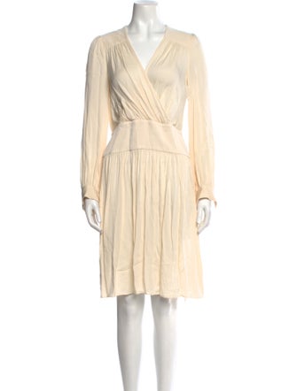 Milly V-Neck Knee-Length Dress