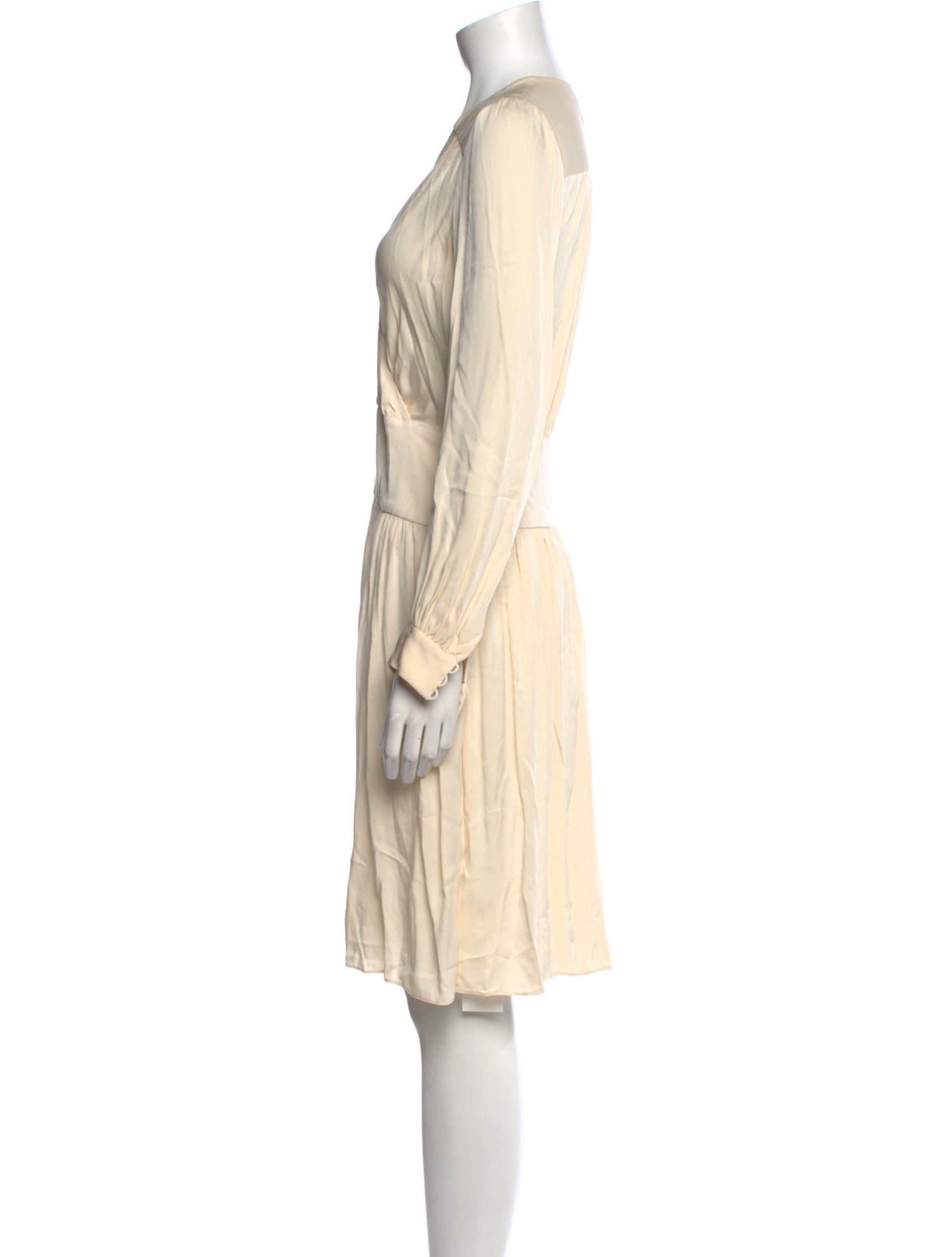 Milly V-Neck Knee-Length Dress