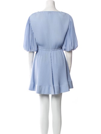 Milly V-Neck Mini Dress