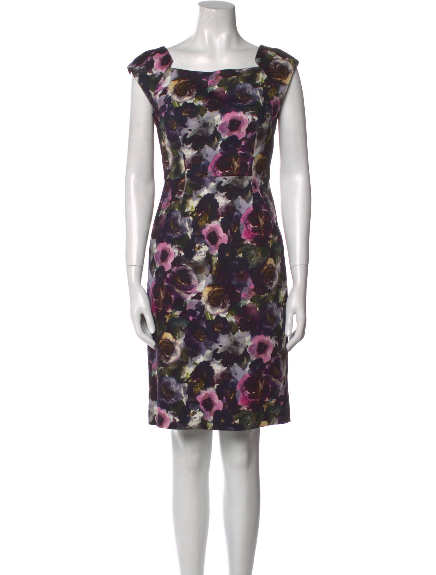 Milly Floral Print Knee-Length Dress w/ Tags