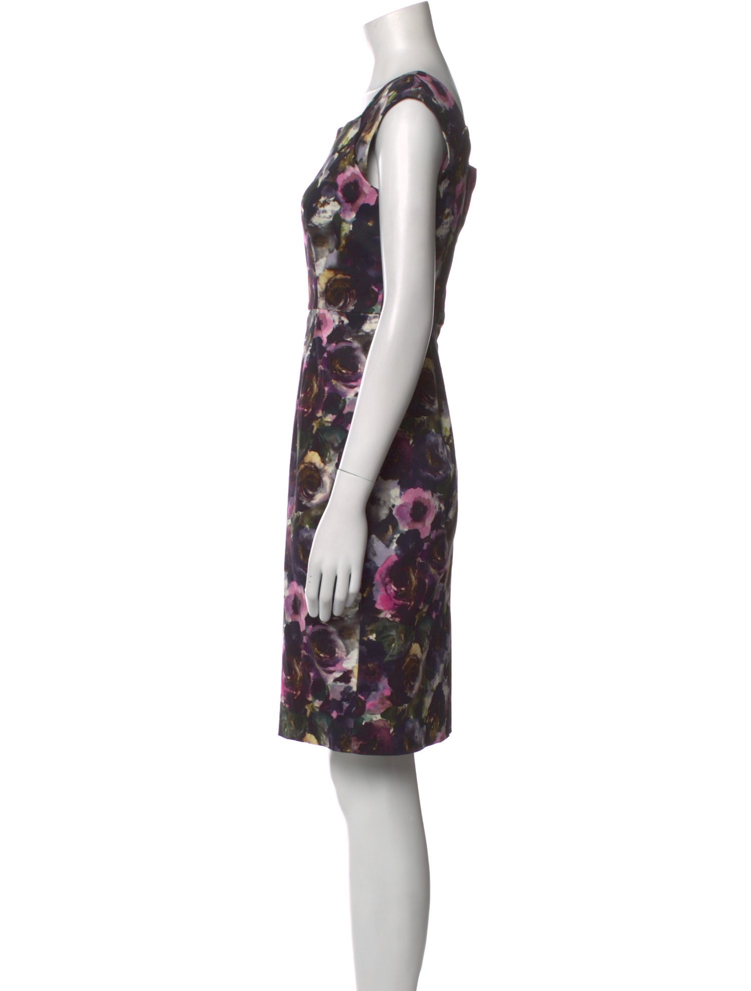Milly Floral Print Knee-Length Dress w/ Tags