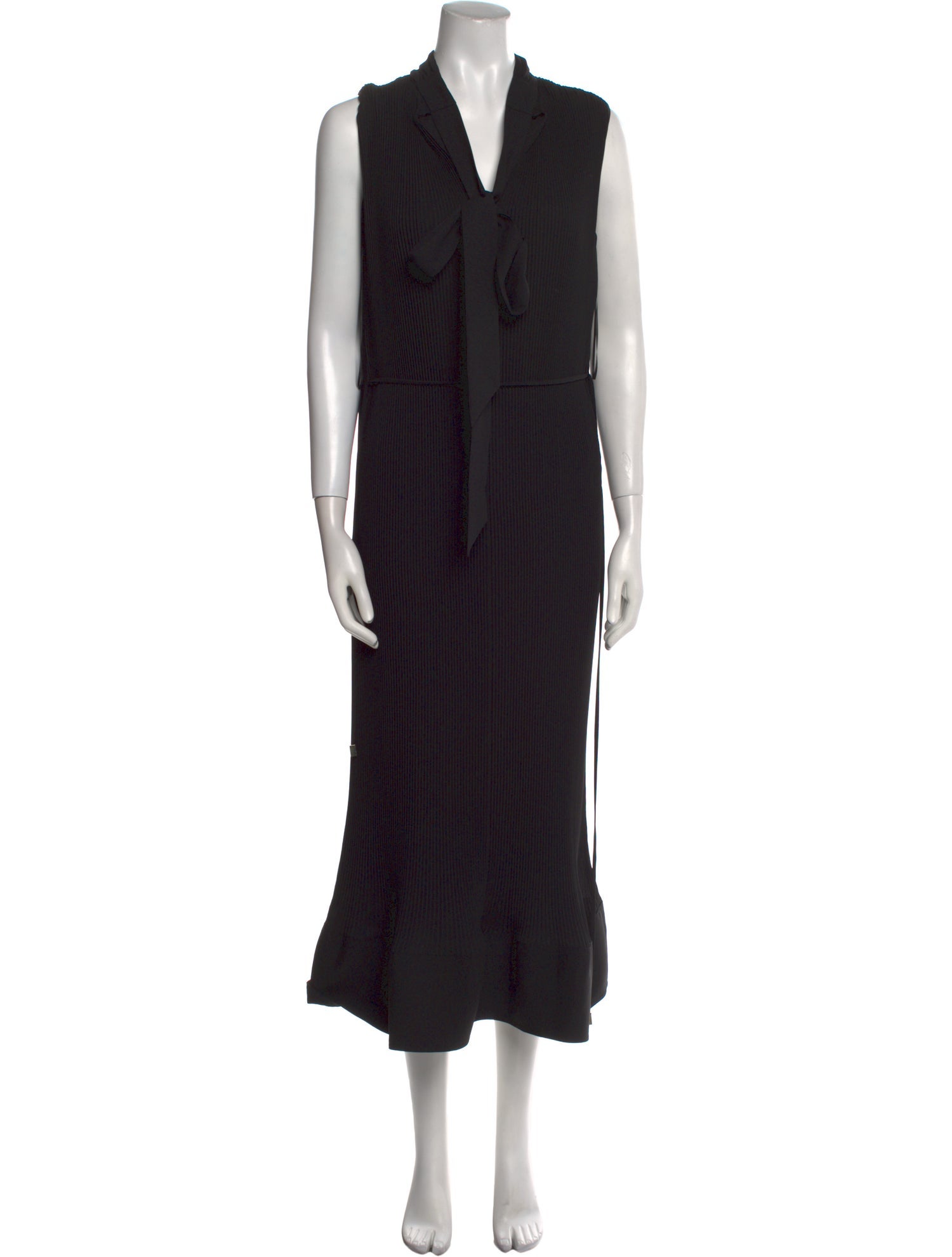 Milly V-Neck Long Dress