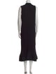 Milly V-Neck Long Dress