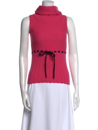 Milly Printed Turtleneck Sweater