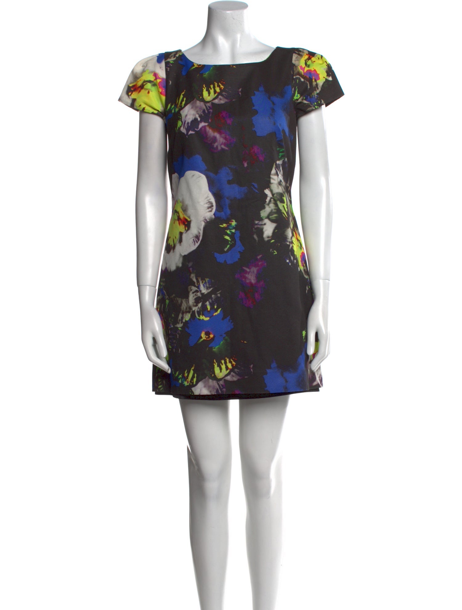 Milly Floral Print Mini Dress