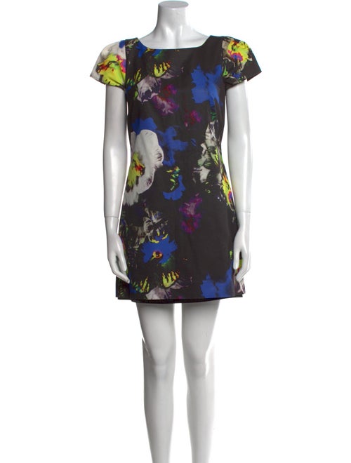 Milly Floral Print Mini Dress