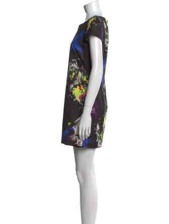 Milly Floral Print Mini Dress