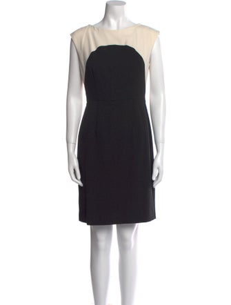 Milly Bateau Neckline Mini Dress