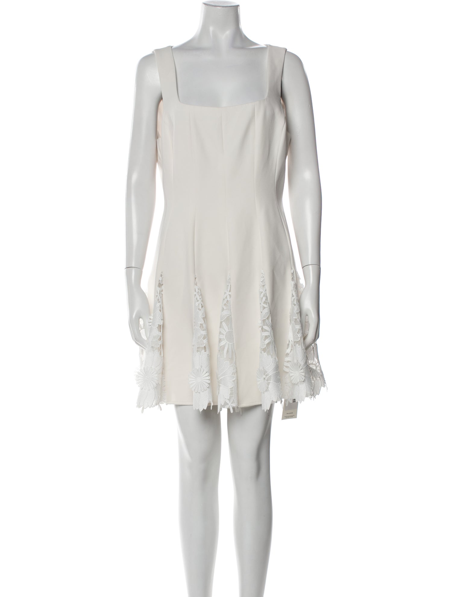 Milly Square Neckline Mini Dress