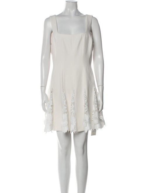 Milly Square Neckline Mini Dress