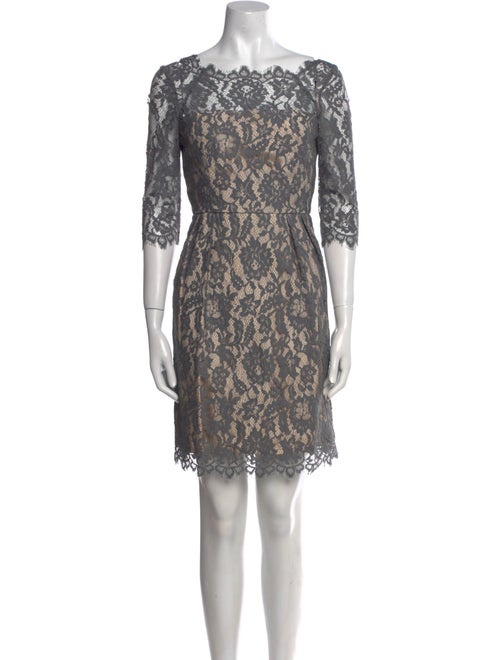 Milly Lace Pattern Mini Dress