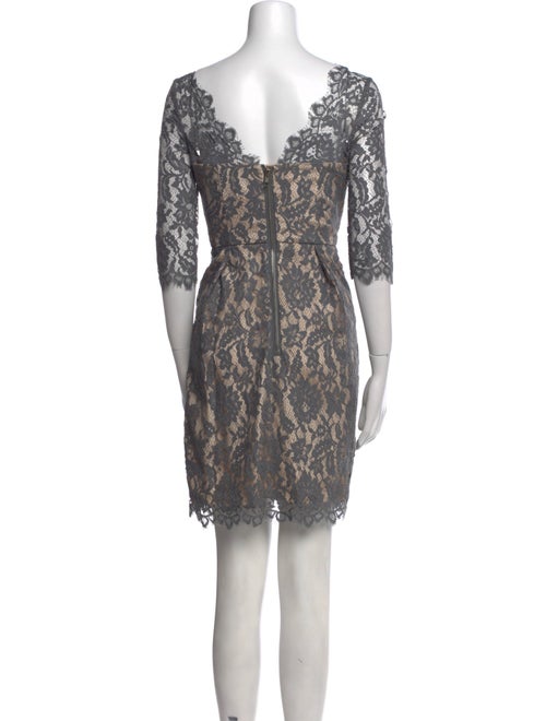 Milly Lace Pattern Mini Dress