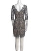 Milly Lace Pattern Mini Dress