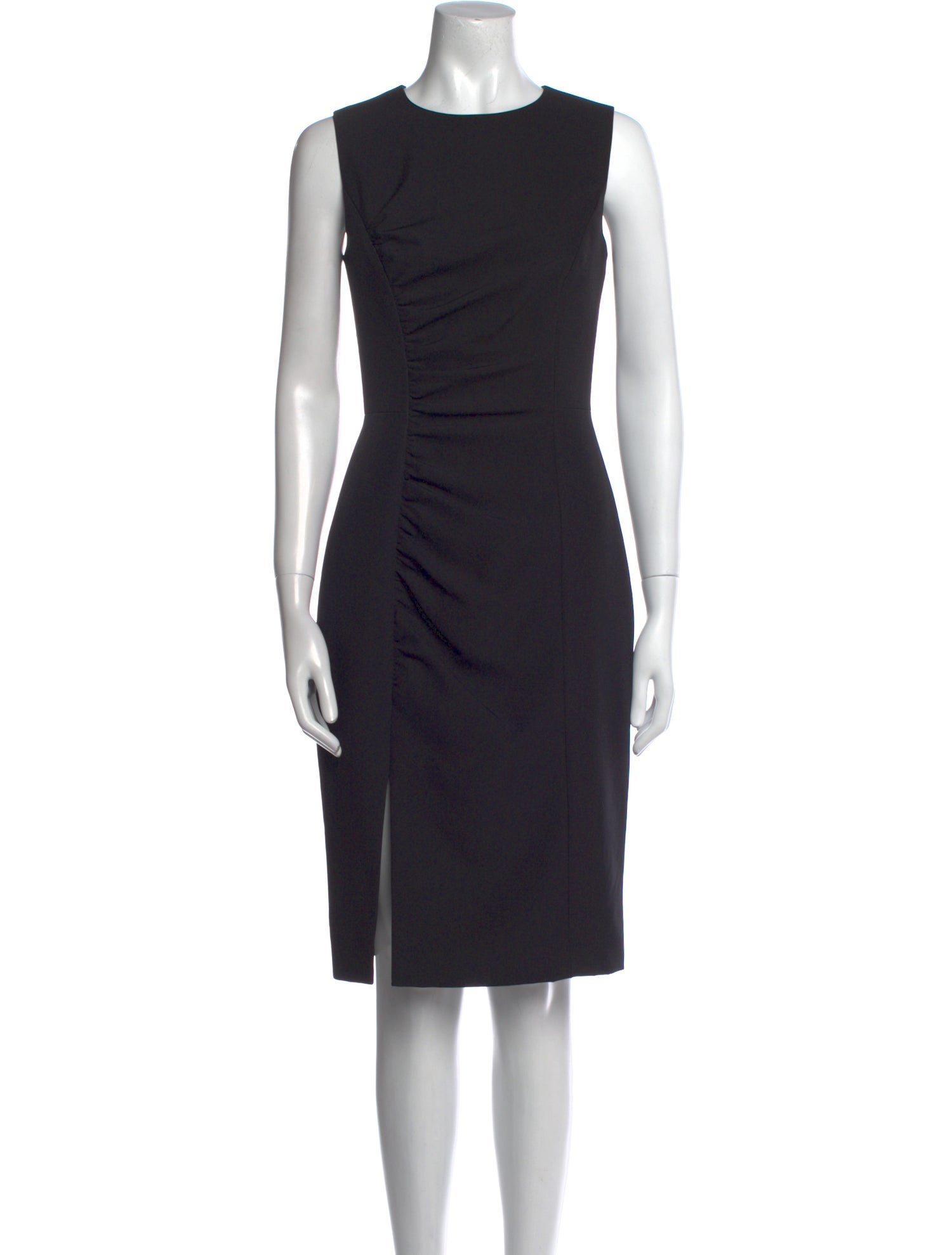 Milly Crew Neck Knee-Length Dress