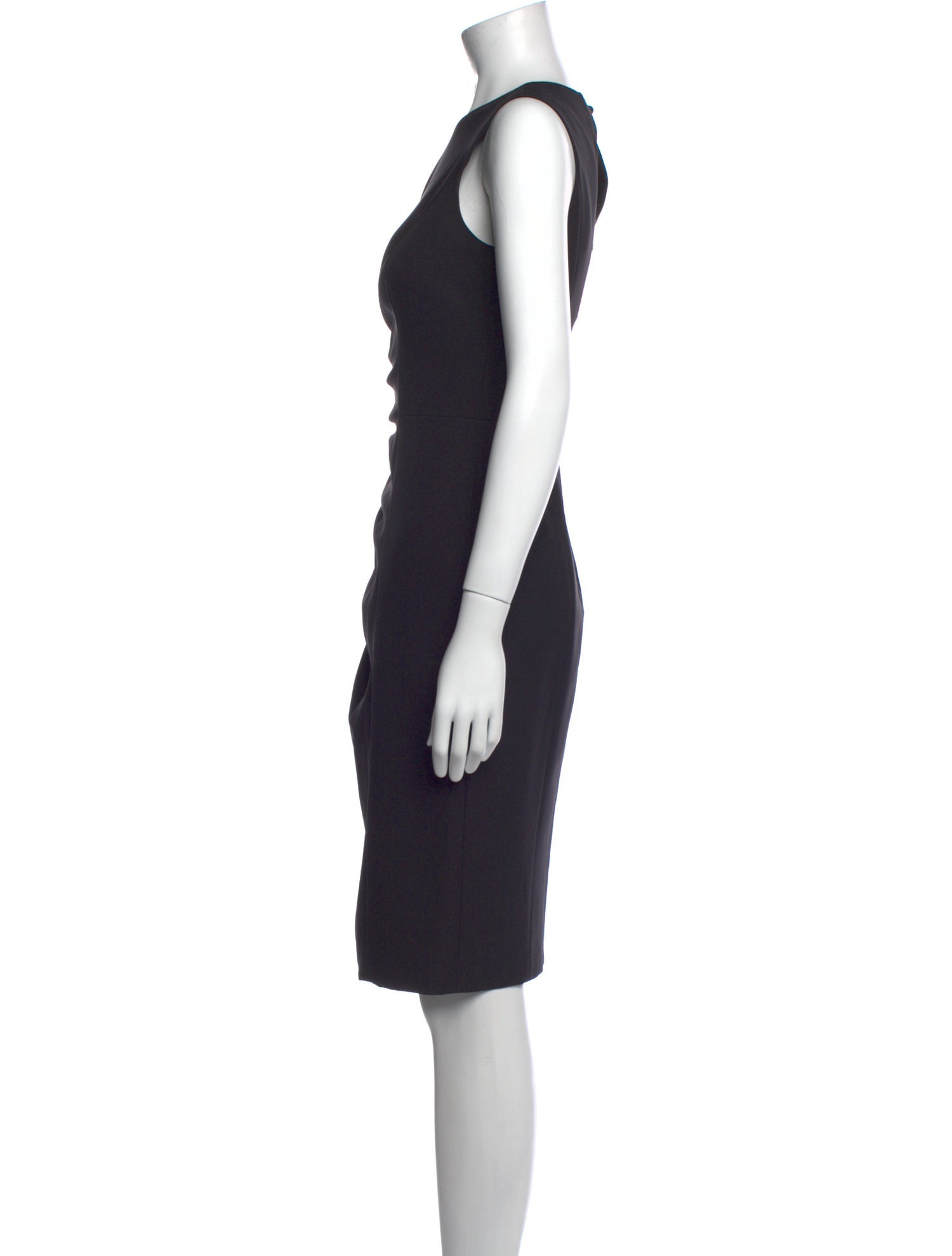 Milly Crew Neck Knee-Length Dress
