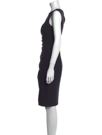 Milly Crew Neck Knee-Length Dress