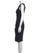 Milly Crew Neck Knee-Length Dress