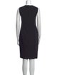 Milly Crew Neck Knee-Length Dress