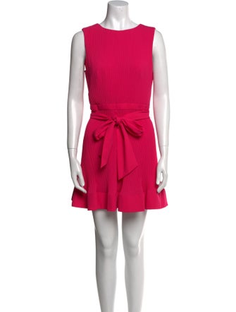 Milly Bateau Neckline Mini Dress
