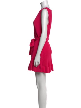 Milly Bateau Neckline Mini Dress