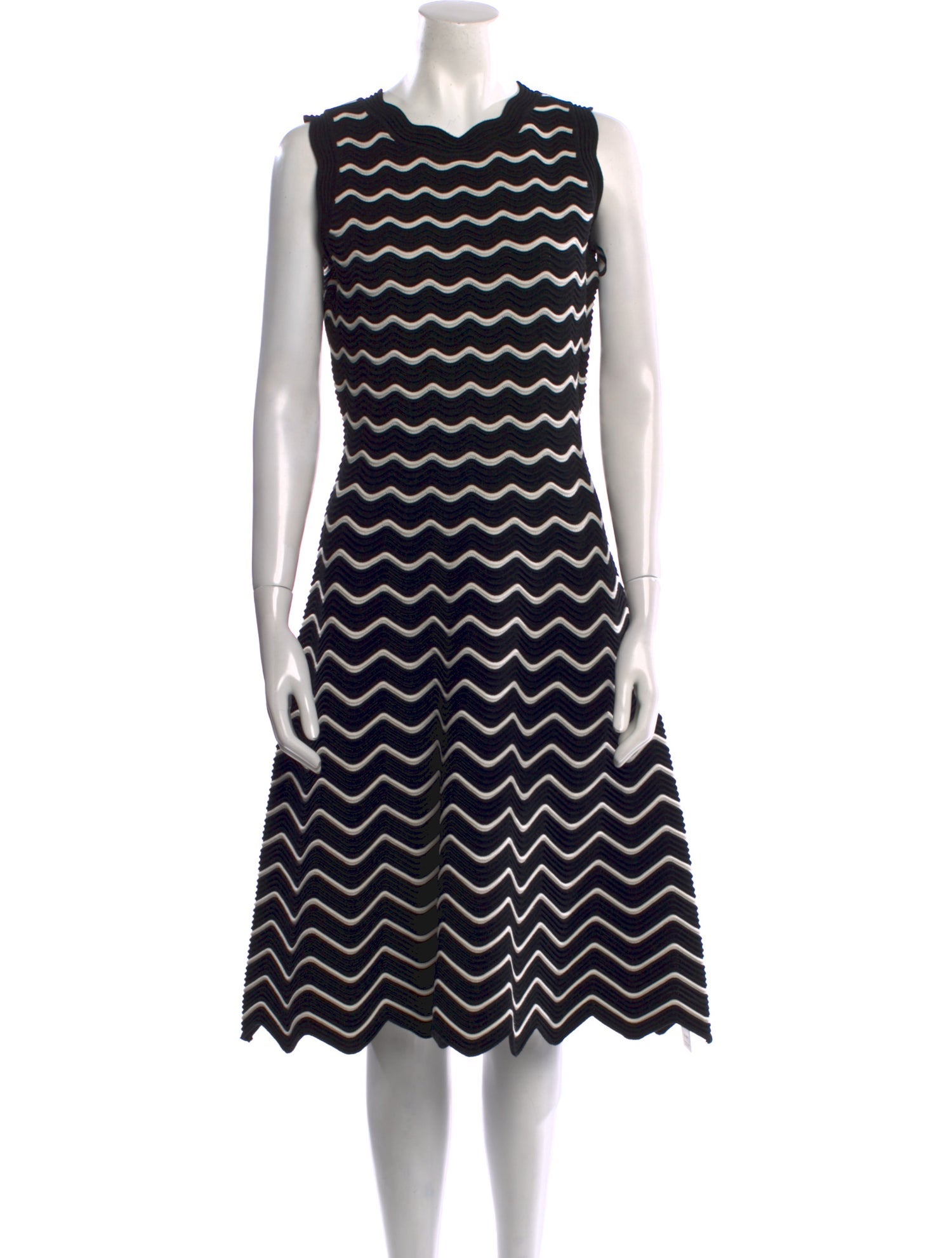 Milly Striped Knee-Length Dress