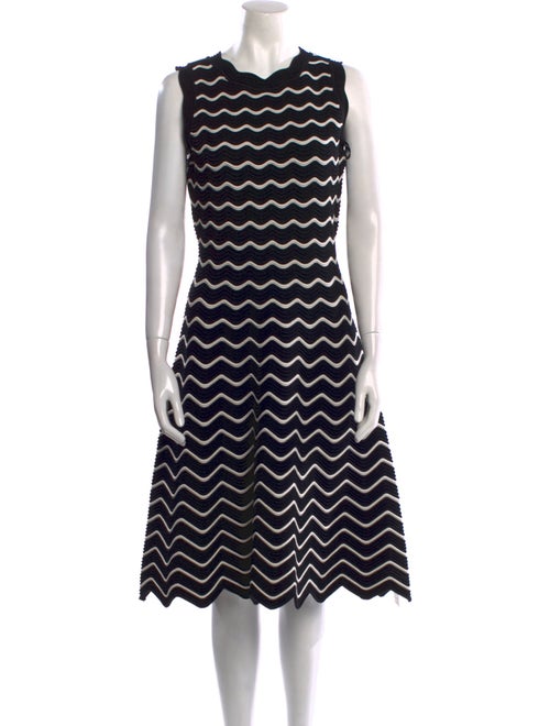 Milly Striped Knee-Length Dress