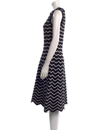 Milly Striped Knee-Length Dress