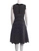 Milly Striped Knee-Length Dress