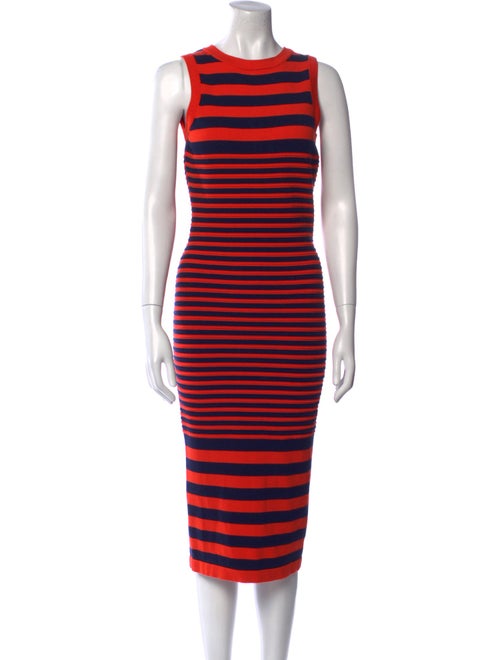 Milly Striped Midi Length Dress