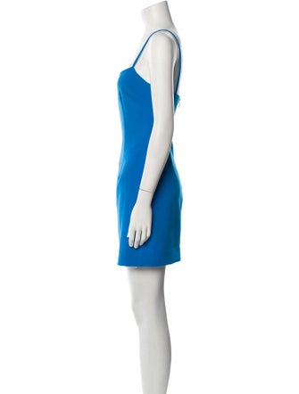 Milly Square Neckline Mini Dress