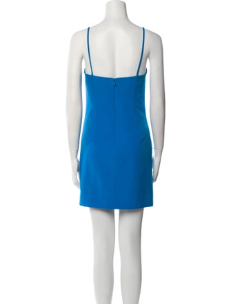 Milly Square Neckline Mini Dress