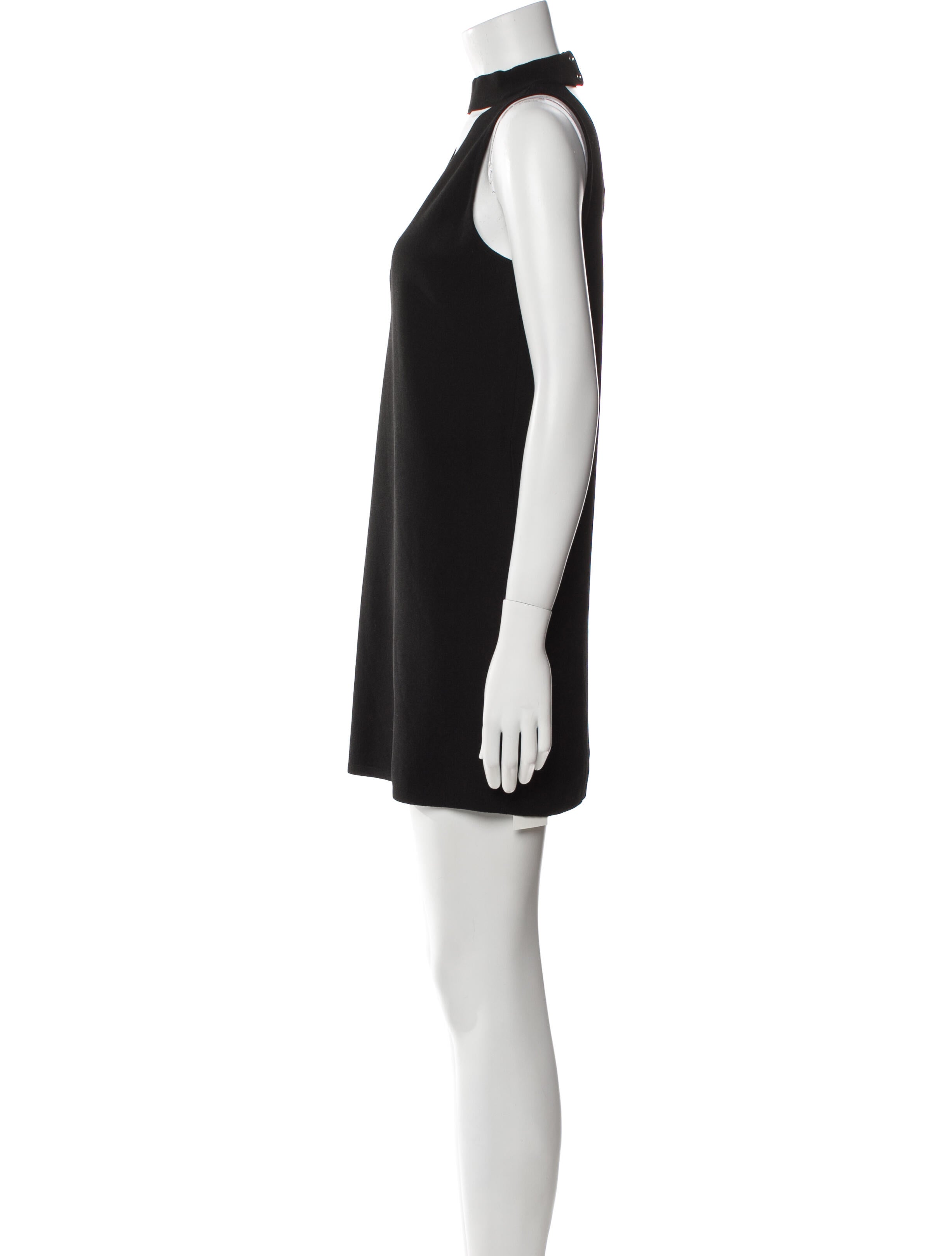 Milly Mock Neck Mini Dress
