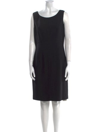 Milly Scoop Neck Knee-Length Dress