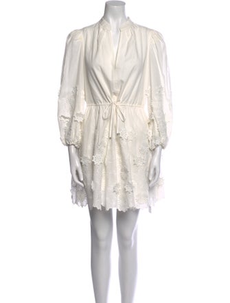 Milly Mock Neck Mini Dress