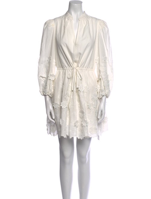 Milly Mock Neck Mini Dress