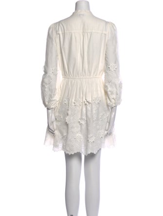 Milly Mock Neck Mini Dress