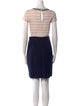Milly Striped Knee-Length Dress