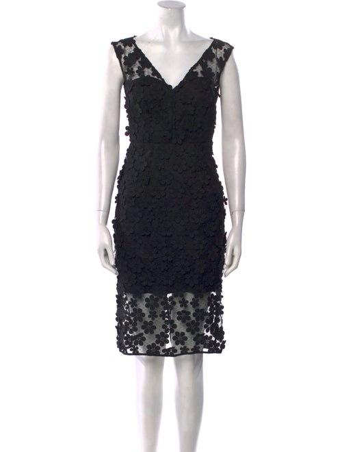 Milly Lace Pattern Knee-Length Dress