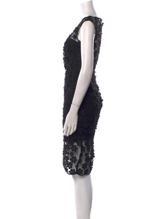 Milly Lace Pattern Knee-Length Dress