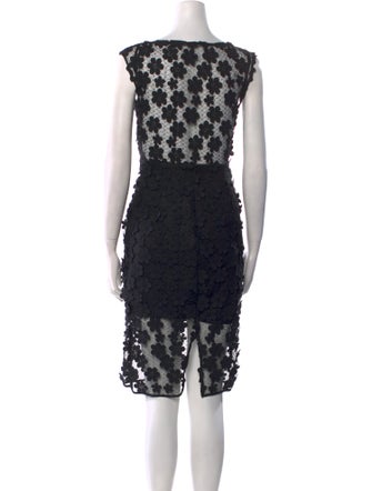 Milly Lace Pattern Knee-Length Dress