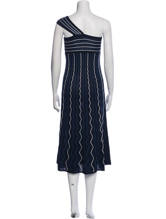 Milly Striped Midi Length Dress