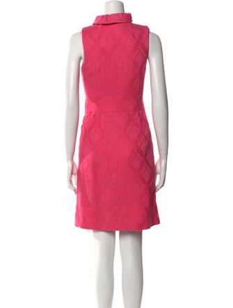 Milly Mock Neck Knee-Length Dress