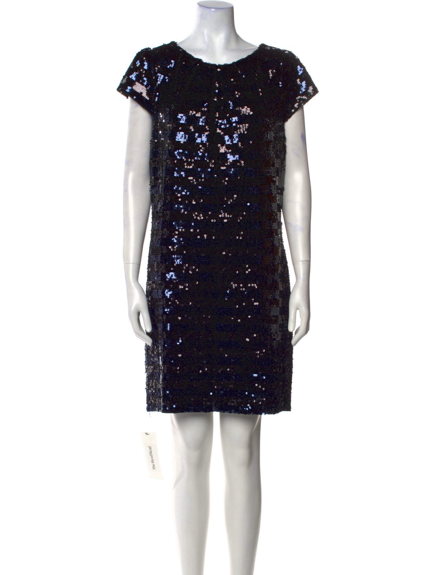 Milly Bateau Neckline Mini Dress