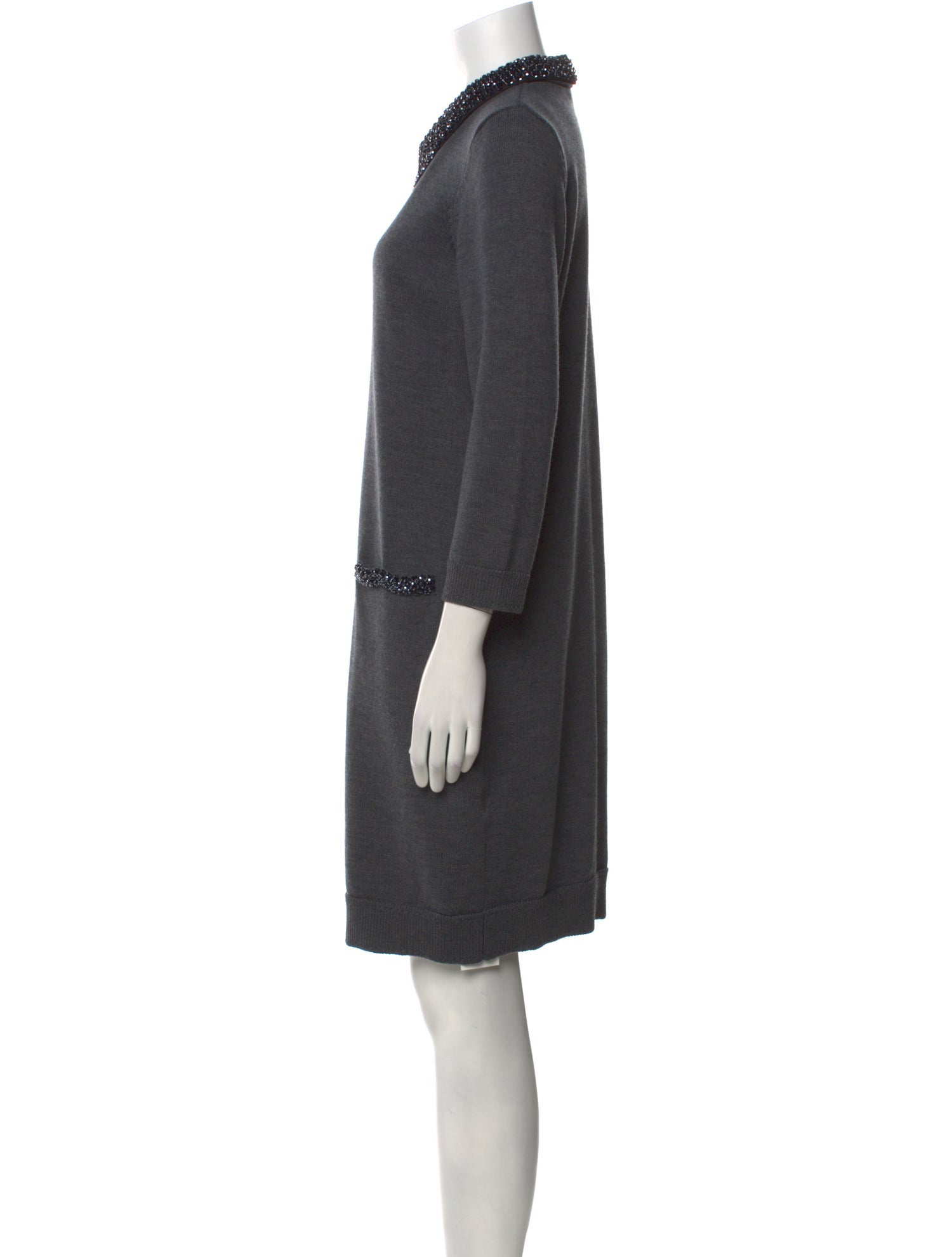 Milly Wool Knee-Length Dress