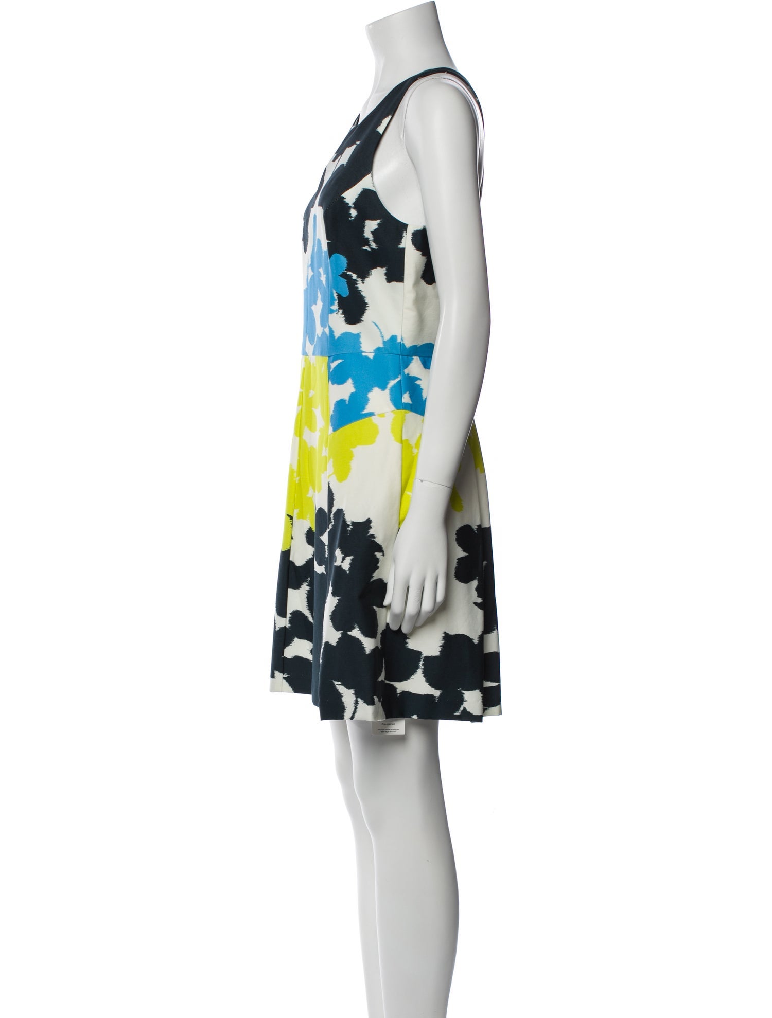 Milly Floral Print Mini Dress