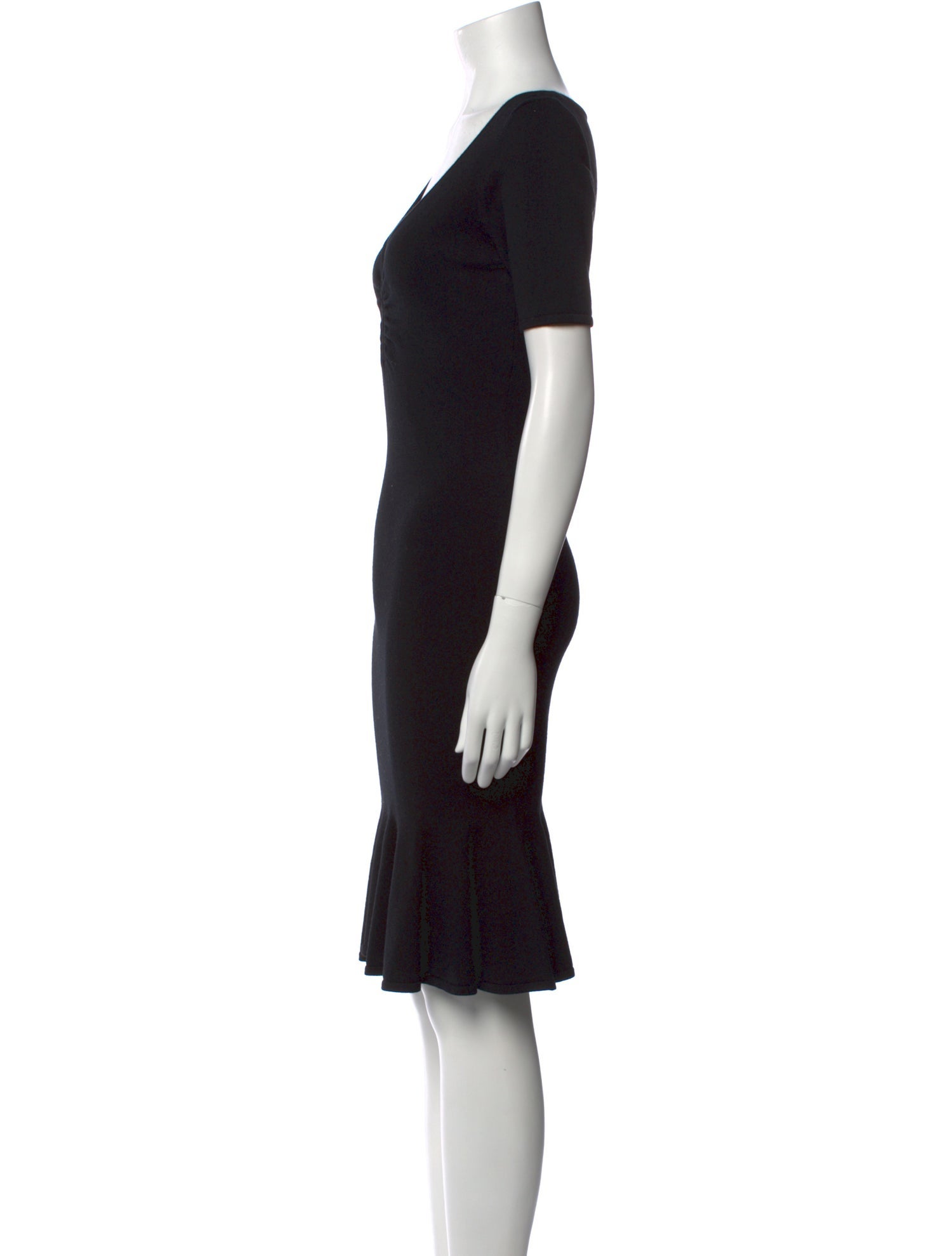 Milly V-Neck Knee-Length Dress w/ Tags