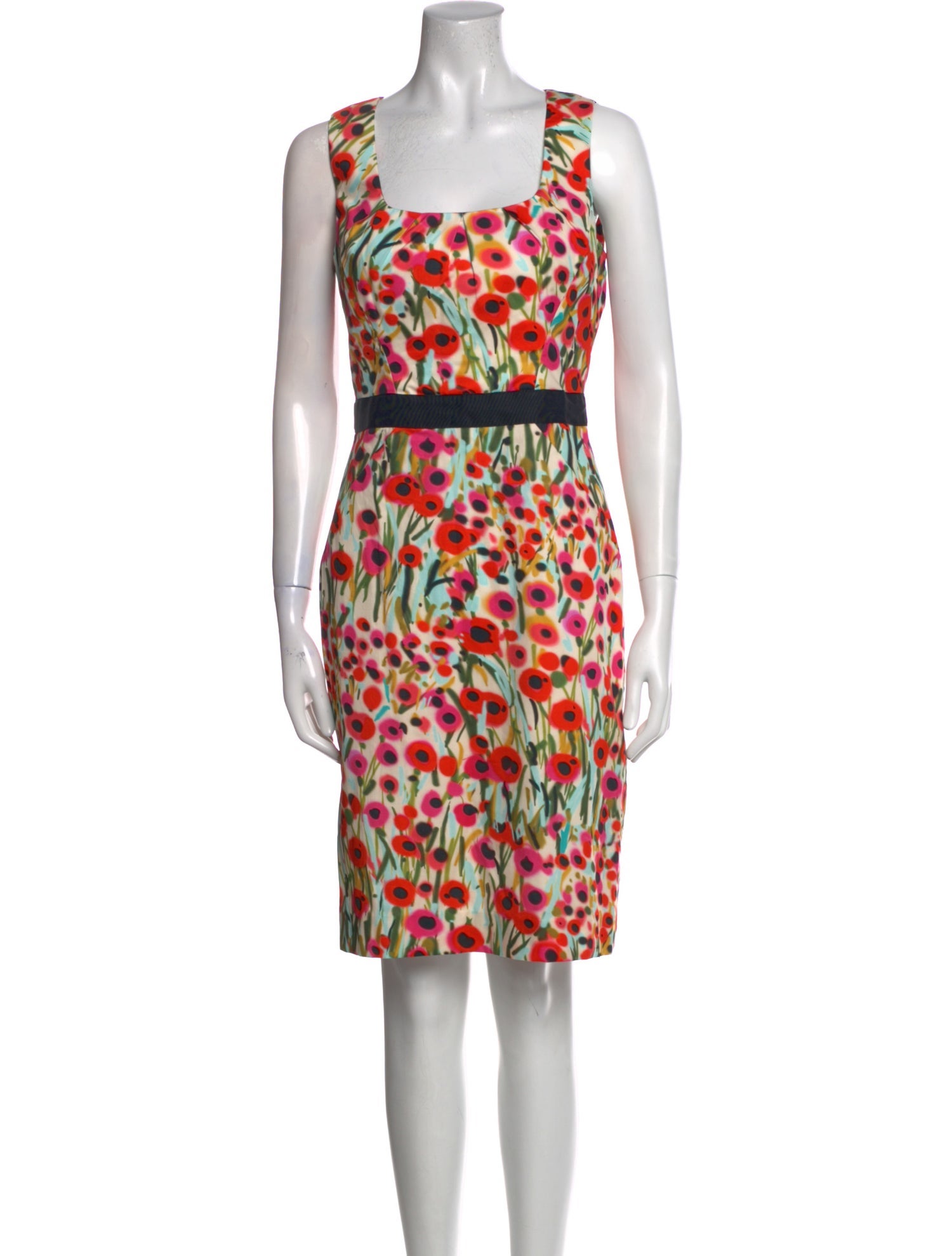 Milly Floral Print Knee-Length Dress w/ Tags