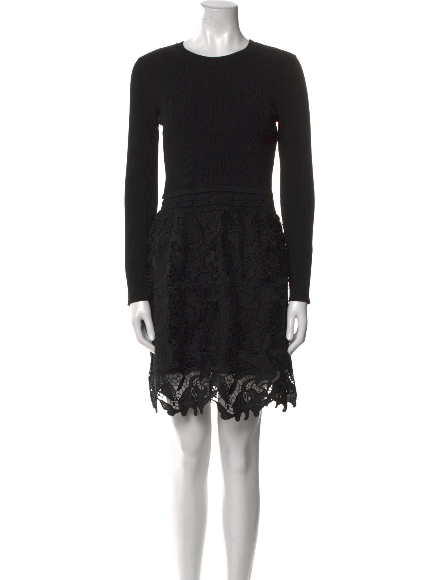 Milly Lace Pattern Mini Dress