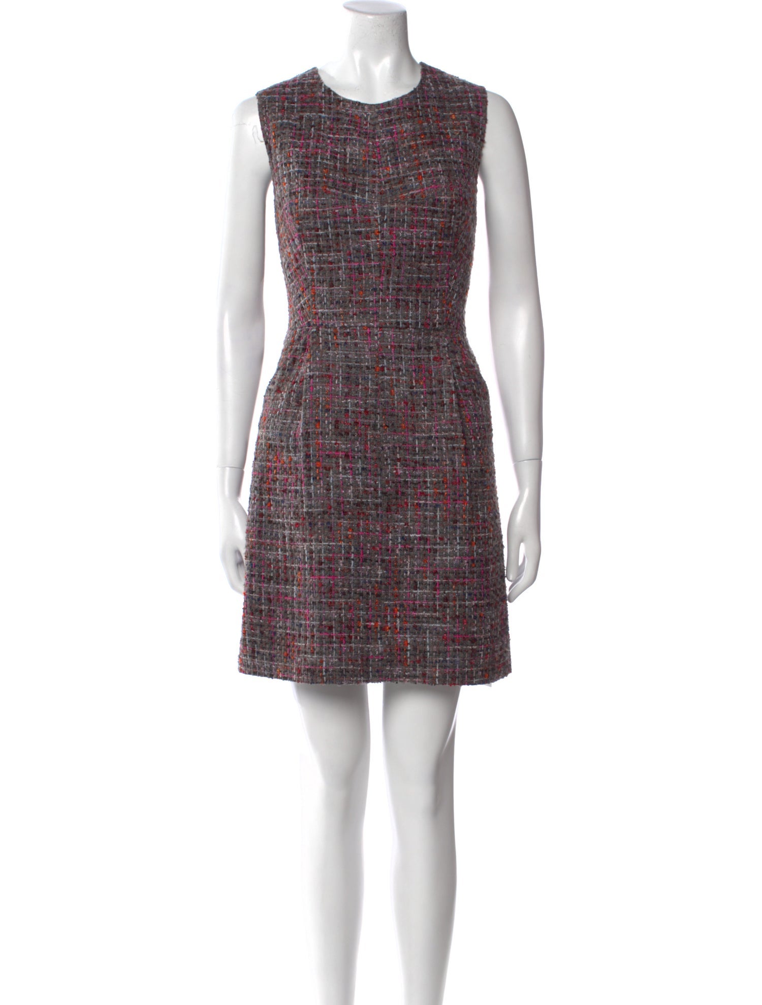 Milly Tweed Pattern Mini Dress