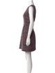 Milly Tweed Pattern Mini Dress